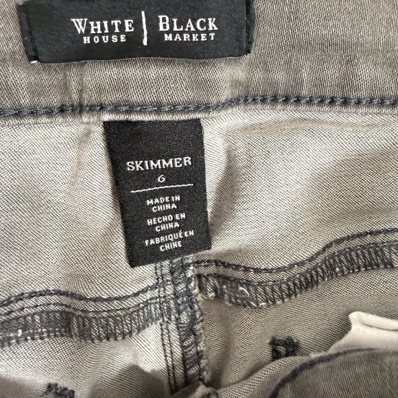 🔥 Host Pick 🔥White House Black Market skimmer charcoal gray jeans size 6 - Picture 8 of 9